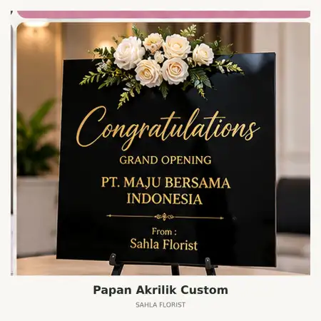 Papan Bunga Akrilik Kendal Kota